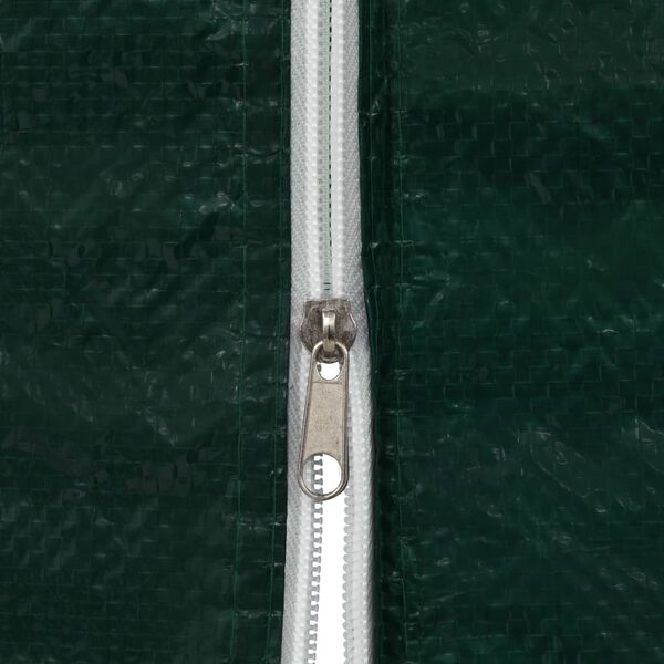 vidaXL Dvere na p&aacute;rty stan 2 ks so zipsom, zelen&eacute;