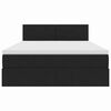 vidaXL &Uacute;ložn&aacute; posteľ s matracmi s &uacute;ložiskom Čierna 140 x 190 cm Zamat