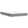 vidaXL Posteľn&yacute; r&aacute;m boxspring s matracom sivohned 140x200 cm l&aacute;tka