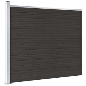 vidaXL Plotov&yacute; panel WPC 175x146 cm čierny