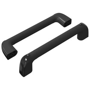 vidaXL rukov&auml;ť Jednofarebn&yacute; 2 ks Čierna 380 x 34 x 85 mm Hlin&iacute;k a PP