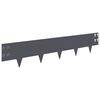vidaXL Obrubn&iacute;k tr&aacute;vnika 50 pcs 100 x 20 cm Oceľ Antracitov&aacute;
