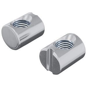 vidaXL Z&aacute;tky 2 ks Strieborn&aacute; M6 x 13 mm Kov