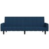 vidaXL 2-miestna rozkladacia pohovka, modrá, zamat