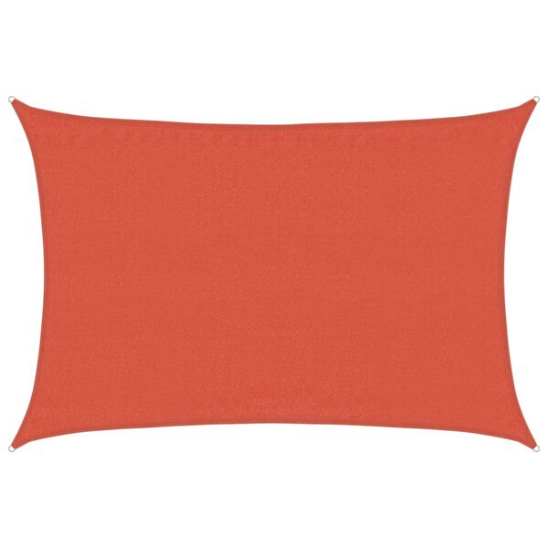 vidaXL Tieniaca plachta 160 g/m&sup2; obdĺžnikov&aacute; terakotov&aacute; 3,5x4,5m, HDPE