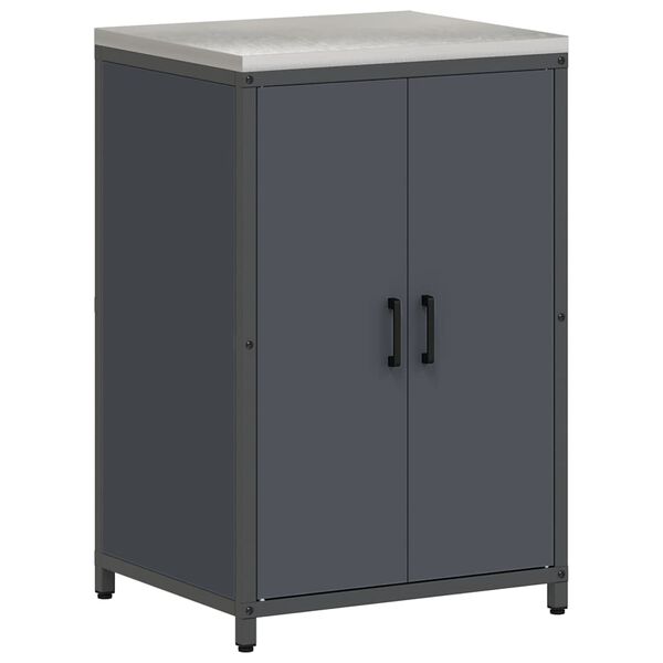 vidaXL &Uacute;ložisko v kuchyni s poličkou Antracit 60 x 50 x 92 cm Oceľ