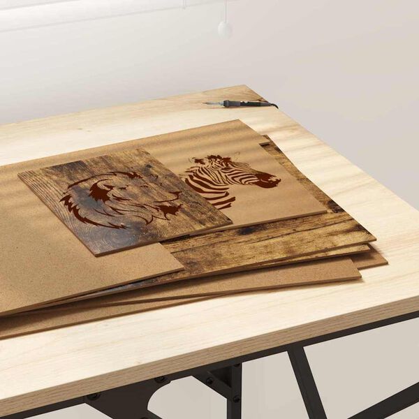 vidaXL Dekoračn&eacute; panely 50 pcs Dymov&aacute; dub 30 x 42 x 0.27 cm