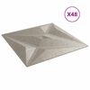vidaXL N&aacute;stenn&eacute; panely Hviezda 48 pcs Star Beton 50 x 50 cm XPS Pena