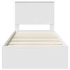 vidaXL R&aacute;m postele s čelnou doskou Biela 90 x 190 cm Kompozitn&eacute; drevo