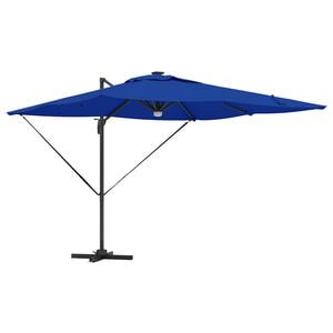 vidaXL Roma Parasol Modr&aacute; 286 x 284 x 270 cm Hlin&iacute;k a polyester