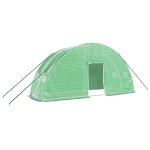 vidaXL F&oacute;liovn&iacute;k s oceľov&yacute;m r&aacute;mom zelen&yacute; 12 m&sup2; 6x2x2,85 m