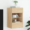 vidaXL TV n&aacute;stenn&aacute; skrinka s LED svetlami dub sonoma 40x30x60,5 cm