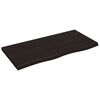 vidaXL K&uacute;peľňov&aacute; doska tmavohned&aacute; 100x50x(2-4) cm o&scaron;etren&yacute; mas&iacute;v