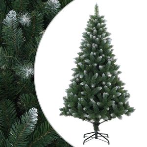 vidaXL Umel&yacute; vianočn&yacute; stromček 120 cm PVC a kov Zelen&aacute;