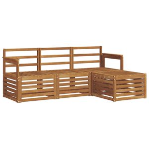 vidaXL Z&aacute;hradn&aacute; s&uacute;prava gaučov 4 pcs Pr&iacute;rodn&aacute;