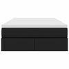 vidaXL Postel s &uacute;ložn&yacute;m prostorem a matrac&iacute; Čierna 120 x 190 cm