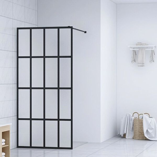 vidaXL Sprchov&aacute; z&aacute;stena walk-in, matn&eacute; tvrden&eacute; sklo 118x190 cm
