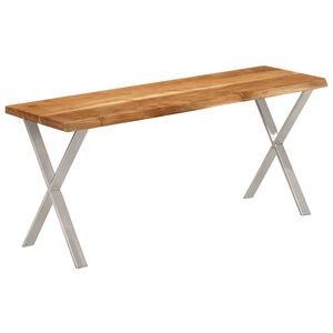 vidaXL Z&aacute;hradn&aacute; lavička so živou hranou 105 cm ak&aacute;ciov&yacute; mas&iacute;v