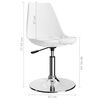 vidaXL Otočné jedálenské stoličky 2 ks biele umelá koža