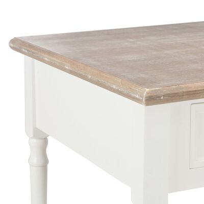 vidaXL Konferenčný stolík biely 100x55x45 cm drevený