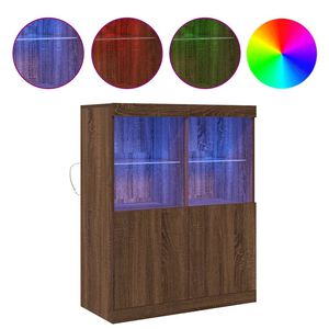 VidaXL Pr&iacute;born&iacute;k Hned&yacute; dub 81x37x100 cm Kon&scaron;trukčn&eacute; drevo