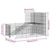 VidaXL 20-panelová klietka pre domáce zvieratá čierna 35x35 cm oceľ