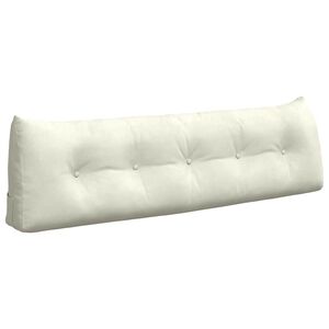 vidaXL Podu&scaron;ka na chrb&aacute;t Kr&eacute;mov&aacute; 160 x 24 x 50 cm Zamat