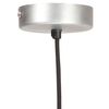 vidaXL Z&aacute;vesn&aacute; lampa 25 W, strieborn&aacute;, okr&uacute;hla 28,5 cm E27