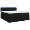 vidaXL Posteľ boxspring s matracom Čierna 160 x 200 cm L&aacute;tka