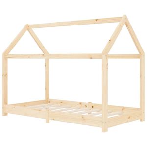 vidaXL Detsk&yacute; posteľn&yacute; r&aacute;m 70x140 cm borovicov&yacute; mas&iacute;v