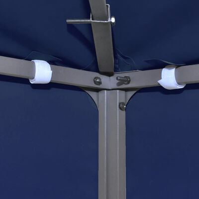 vidaXL Dvojitá strieška na altánok 310 g/m², 4x3 m, modrá
