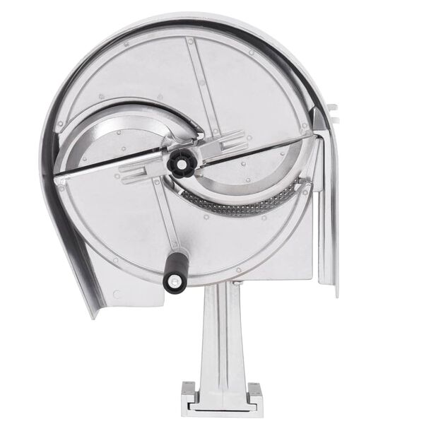 vidaXL Ručn&yacute; kr&aacute;jač zeleniny strieborn&yacute; 22x44,5 cm hlin&iacute;kov&yacute;