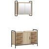vidaXL Set kabinetov do k&uacute;peľne 2 ks Dub sonoma 65,5 x 34 x 61 cm