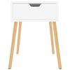 vidaXL Nočn&eacute; stol&iacute;ky 2 ks, leskl&eacute; biele 40x40x56 cm, kompozitn&eacute; drevo