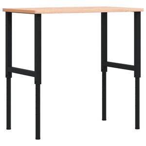 vidaXL Pracovn&yacute; st&ocirc;l bledohned&yacute; 100x60x(71,5-98)cm buk. mas&iacute;v obdĺžnik
