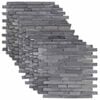 vidaXL Mozaikov&eacute; dlaždice Siv&aacute; 30 x 30 cm Mramor