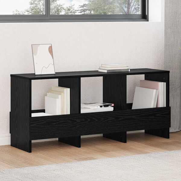 vidaXL Reg&aacute;l na časopisy Čierny dub 102 x 30 x 45 cm