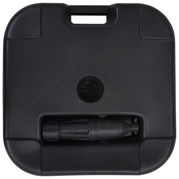 vidaXL Podstavec na slnečník čierny 24 l plnený pieskom / vodou