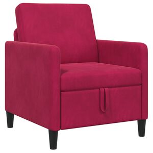 vidaXL Sofa s &uacute;ložn&yacute;m priestorom V&iacute;no červen&eacute; 72 x 78 x 87 cm
