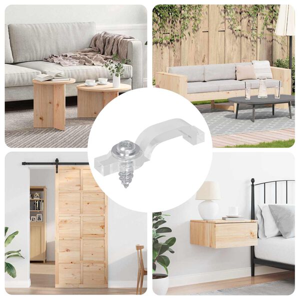 vidaXL LED p&aacute;skov&eacute; svorky 2 pcs Priehľadn&aacute; 2 x 1 x 0.5 cm