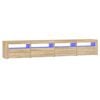 vidaXL TV skrinka s LED svetlami dub sonoma 240 x 35 x 40 cm