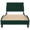 vidaXL R&aacute;m postele bez matraca Hanko tmavozelen&yacute; 90x200 cm zamat