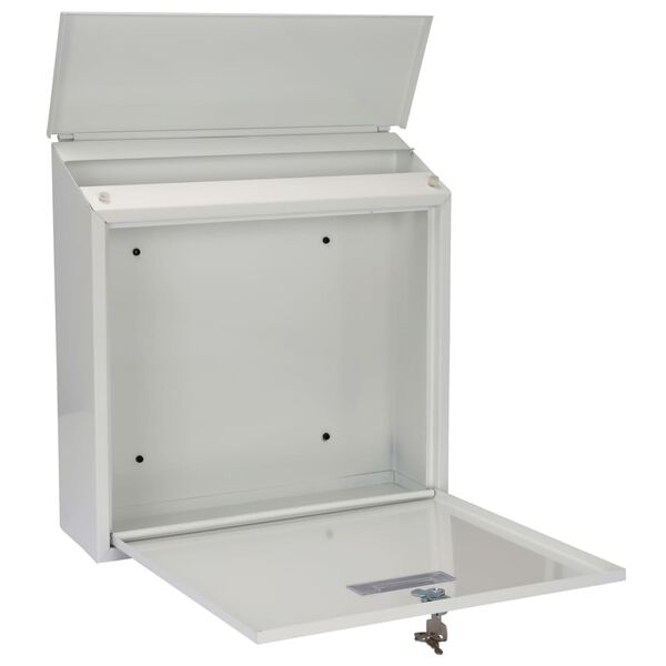 432497 Perel Mailbox "Monaco" White