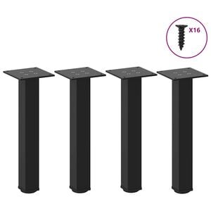 vidaXL Nohy konferenčn&eacute;ho stol&iacute;ka 4 ks čierne 30-32 cm oceľov&eacute;