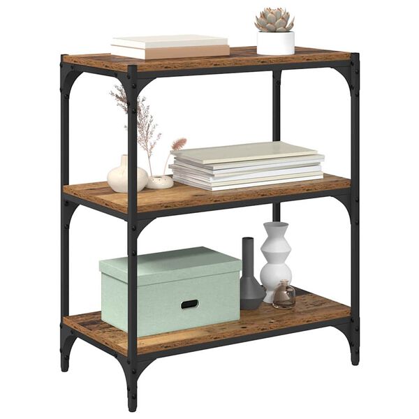 vidaXL Knižnica Star&eacute; drevo 60 x 33 x 70,5 cm