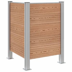 vidaXL Plot pre odpadkov&yacute; k&ocirc;&scaron; Hned&aacute; 85 x 85 x 115 cm Hlin&iacute;k a WPC