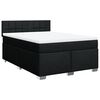 vidaXL Boxspring posteľ s matracom čierny 140x190 cm látka
