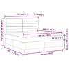vidaXL Posteľ s pružinov&yacute;m r&aacute;mom s matracmi Kr&eacute;mov&aacute; 180 x 200 cm l&aacute;tka
