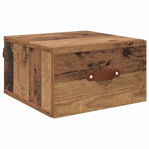 vidaXL N&aacute;stenn&aacute; nočn&aacute; skrinka Star&eacute; drevo 35 x 35 x 20 cm