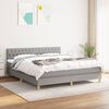 vidaXL Boxspring posteľ s matracom bledosiv&aacute; 180x200 cm l&aacute;tka